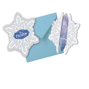 Frozen Party Snowflake Invitations