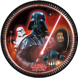 Star Wars Heroes and Villains party plates