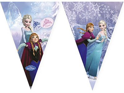 Frozen Party Ice Skating Flag Bunting