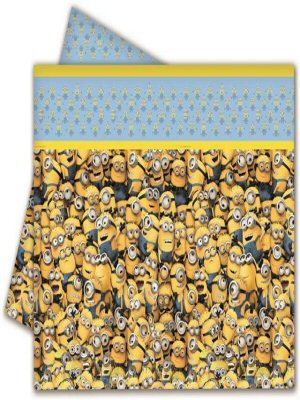 Lovely Minions Plastic Party Tablecover