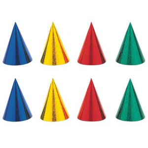Prismatic Colours Party Hats