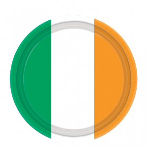 Ireland Flag Paper Plates 22.8cm