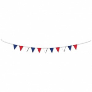 Great Britain Red/White/Blue Fabric Pennant Bunting 12m