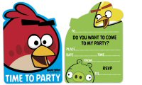 Angry Birds party supplies party invites 