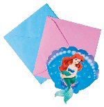 Ariel the little Mermaid party invites