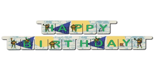 Turtles Party Happy Birthday Banner