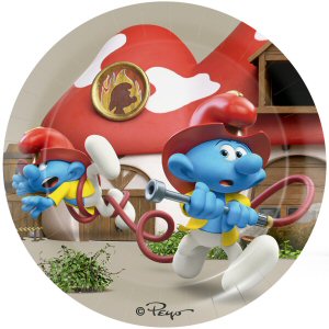 Smurfs Party 23cm Paper Plates