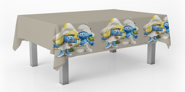 Smurfs Party Plastic Tablecover