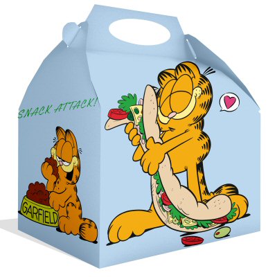 Garfield Party Cardboard Lunch Boxes