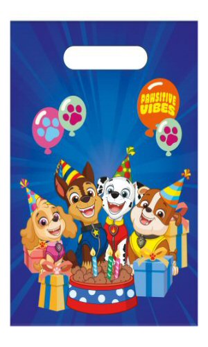 Paw Patrol Party Retangular Loot Bags with Handles