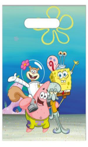 SpongeBob SquarePants Party Retangular Loot Bags with Handles