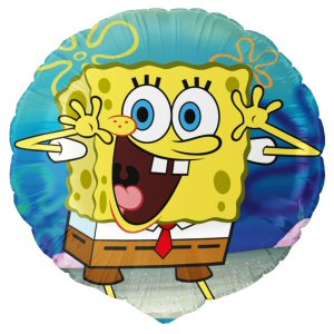 Round Spongebob Foil Balloon