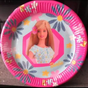 Barbie Party Plates Daisy Design