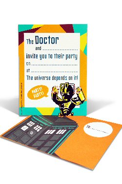 Doctor Who party invites