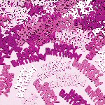 Confetti Happy Birthday Pink