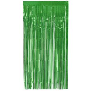 Dark Green Foil Curtain