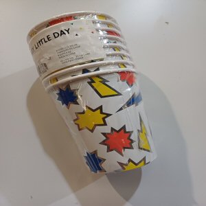 Pop Art Party Superhero Paper Cups