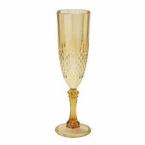 Party Porcelain Gold Champagne Flute
