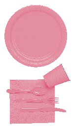 Pretty Pink Plain Colour Tableware