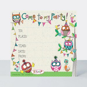 Owl Party Invitations