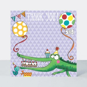 Crocodile Party Thank You Cards