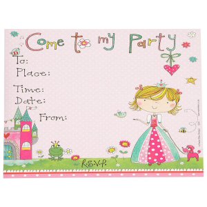 Rachel Ellen Princess party invitations