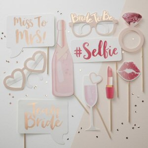 Hen Party Photo Booth Props Team Bride 