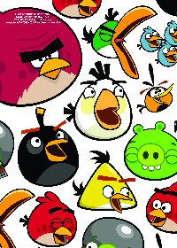Angry Birds birthday wrapping paper