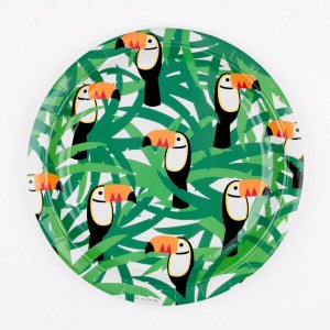 Tropical Toucan Party Supplies Party Paper Plates
