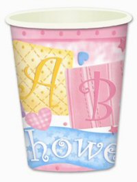 Baby shower party cups