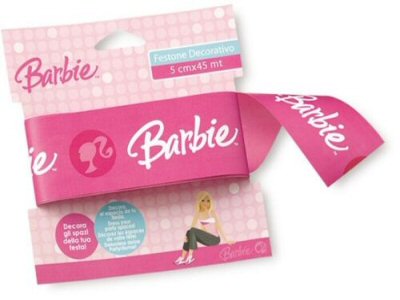 Barbie Party Decorated Banner Tape