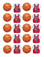 Basketball Party Sticker Sheets