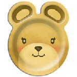 Teddy Bear shaped Party plates
