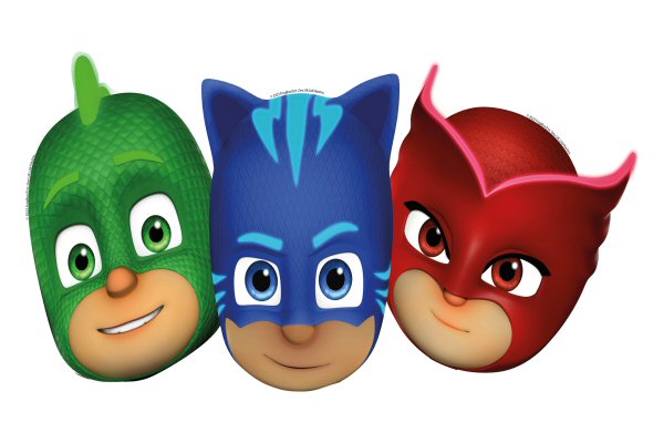 PJ Masks Party Cardboard Face Masks