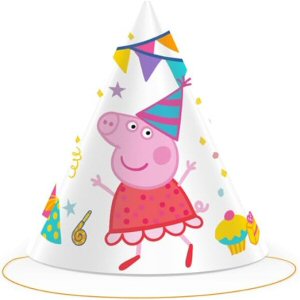 Peppa Pig Party Cone Hats