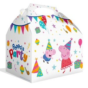 Peppa Pig Party Cardboard Lunch Boxes