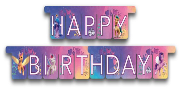 My Little Pony Party Happy Birthday Banner