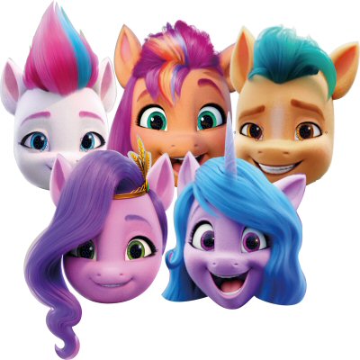 My Little Pony Party Cardboard Face Masks