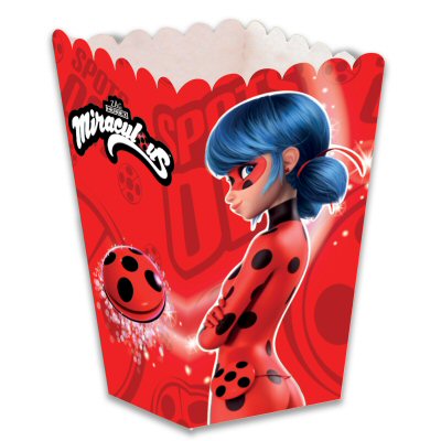 Miraculous Lady Bug Party Popcorn Boxes