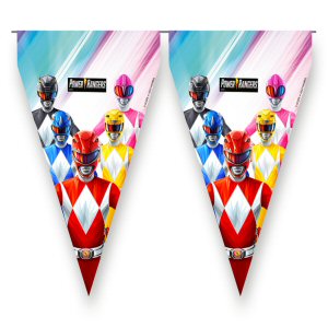 Power Rangers Party Flag Bunting