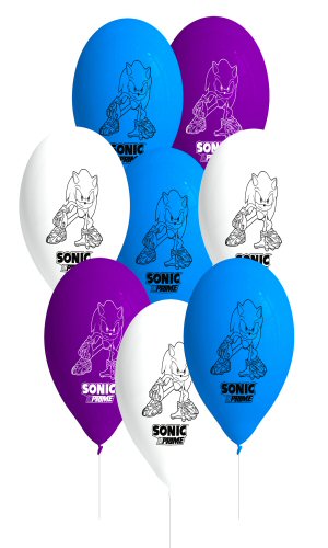 Sonic Prime Party Latex Balloons