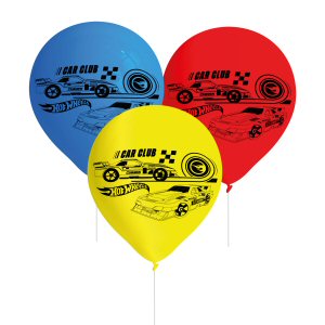 Hot Wheels Party Latex Balloons