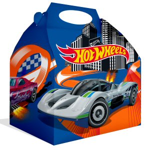 Hot Wheels Party Cardboard Lunch Boxes