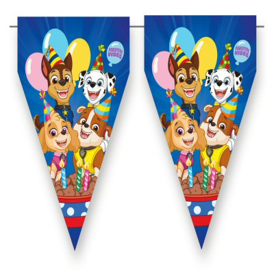 Paw Patrol Party Flag Bunting