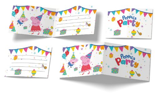 Peppa Pig Party Invitations