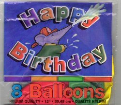 Fire Engine Buddies latex balloons