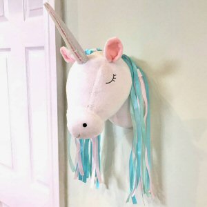 Unicorn Head Wall Decoration by Sass and Belle