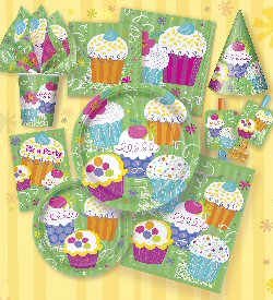 Cupcake party supplies hats