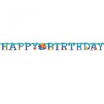 Deep Sea Fun Happy Birthday Illustrated Letter Banner