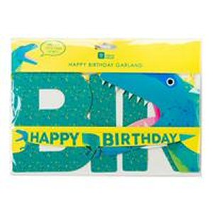 Party Dinosaur Happy Birthday Garland